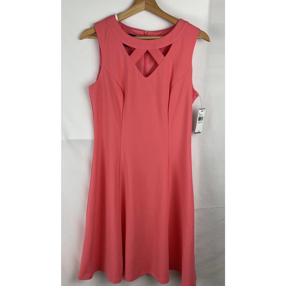 ALYX Dress Women's White Coral Pink Sheath Dress Size 6 NWT Cocktail Casual